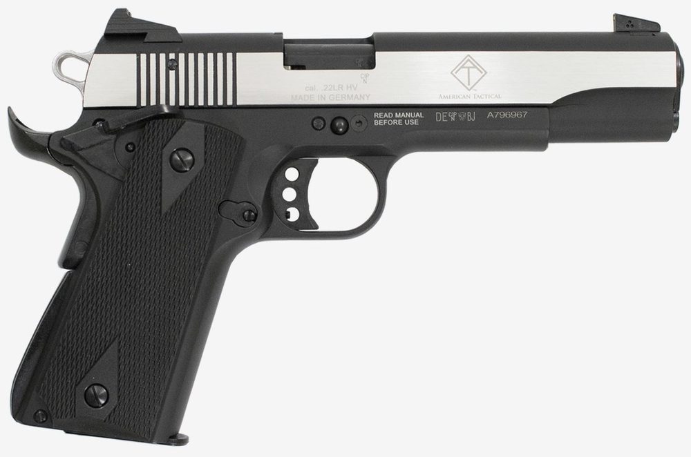 GSG M1911 22LR Rimfire Pistol with 5-Inch Barrel and Polished Slide