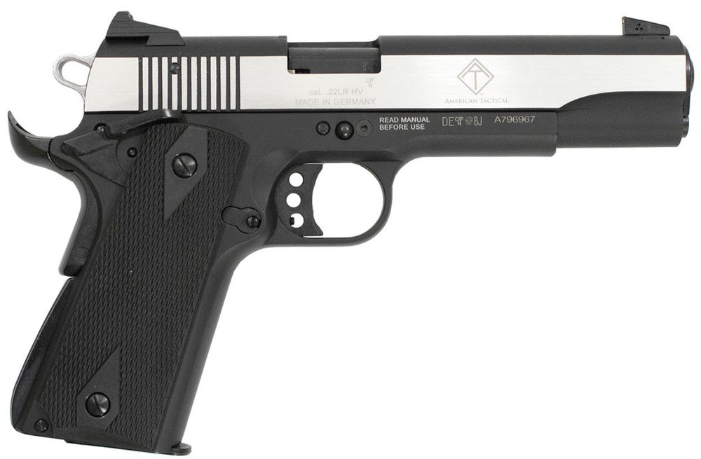 GSG M1911 22LR Rimfire Pistol with 5-Inch Barrel and Polished Slide