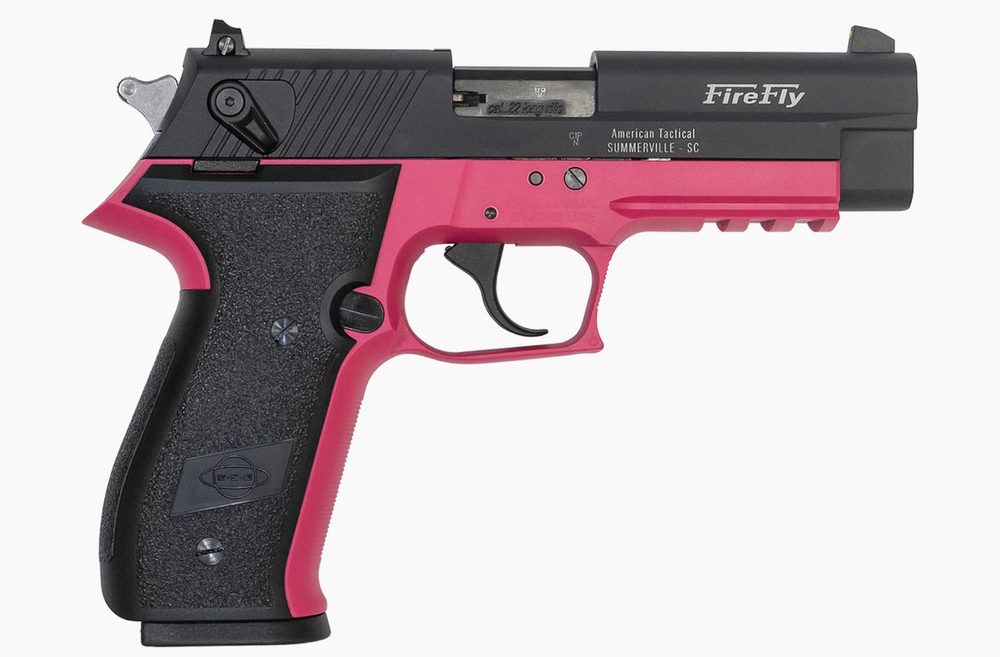 GSG Firefly 22 LR 10-Round DA/SA Pistol with Pink Zinc Alloy Frame