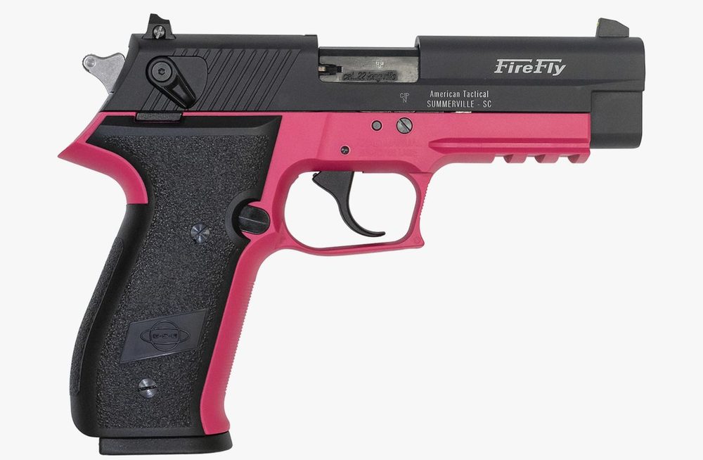 GSG Firefly 22 LR 10-Round DA/SA Pistol with Pink Zinc Alloy Frame