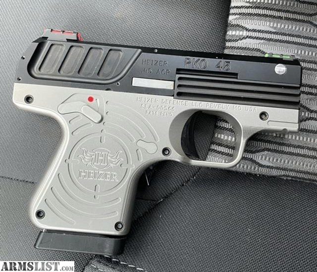 Heizer PKO45 ACP, 2.75" Barrel, 5rd, Gray Frame