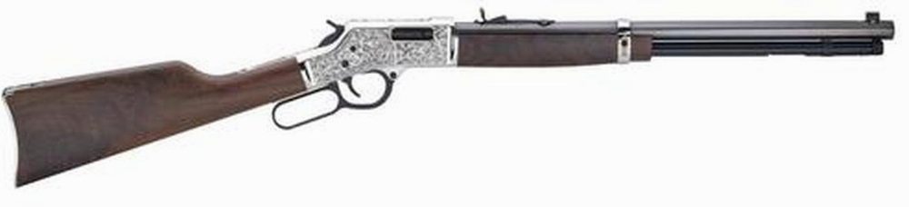 Henry Big Boy Silver Deluxe 357 Mag/38 Special, 20" Barrel, American Walnut, Blued/Silver, 10rd
