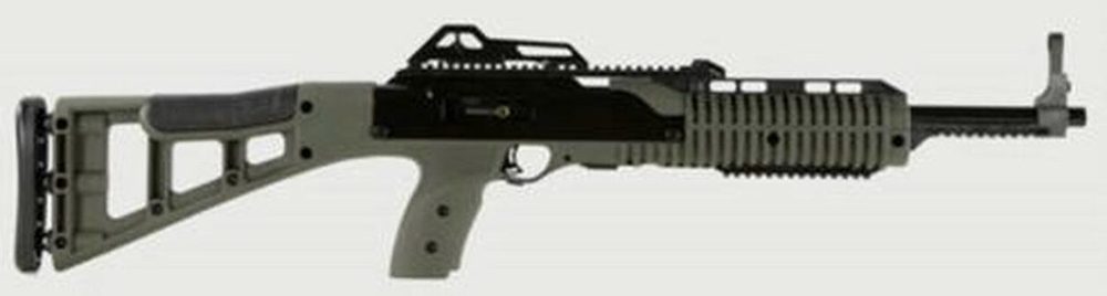 Hi-Point 995TS Carbine 9mm 16.5" Barrel, Polymer Skeleton OD Green Stock Black, 10rd