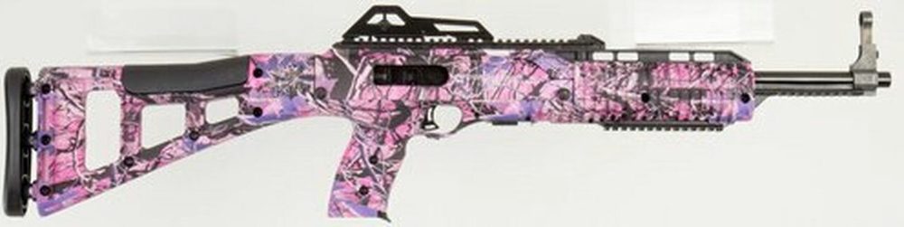Hi-Point Model 3895 Carbine .380ACP 16.5" Barrel Pink Camo BlackPolymer Target Stock Adjustable Sights 10rd