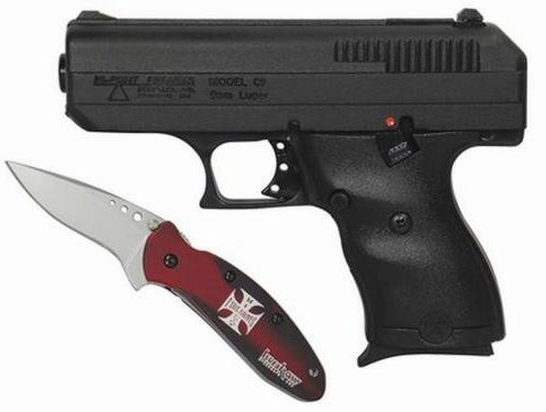 HiPoint C-9 Custom Combo-, Hardcase and Custom Kershaw Scallion Knife