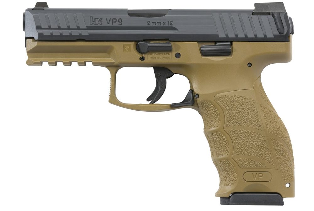 HK VP9 9mm Flat Dark Earth (FDE) Striker-Fired Pistol