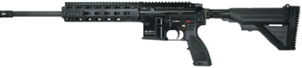 HK MR556, 5.56mm Semi-Auto Rifle 16.5" barrel - supplied one 10rd magazine, Troy micro sights and fixed buttstock
