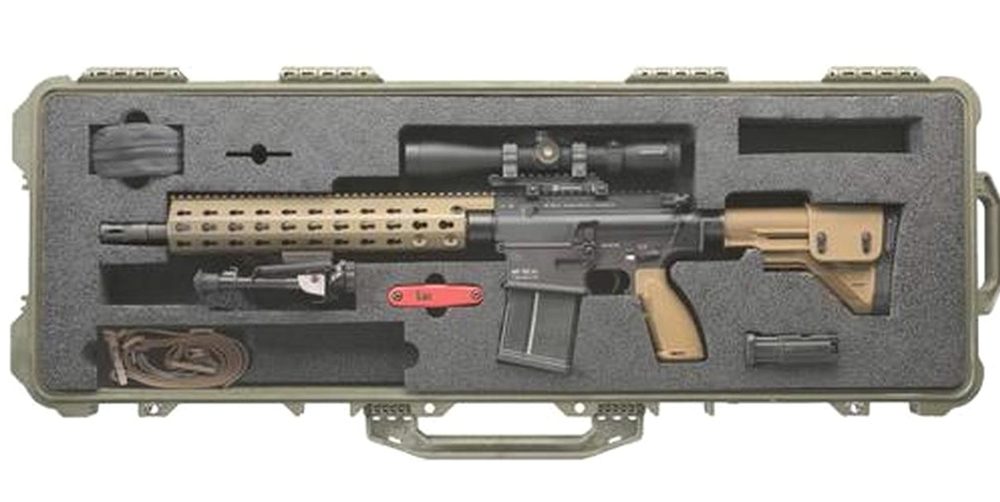 HK MR762, 7.62mm Long Rifle Package II, Leupold 3-9x VX-R Scope, 14.7" MRA Rail, 10 and 20rd Mags