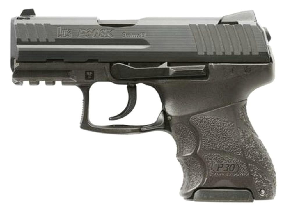 HK P30 Subcompact V1-DAO 9mm, 3.27" Barrel, Adjustable Grip, Night Sights, 3x10rd Mags