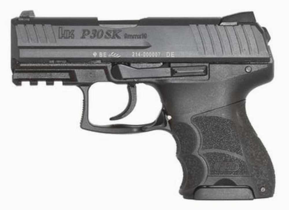 HK P30S (V3) DA/SA, ambidextrous safety/rear decocking button, two 15rd magazines