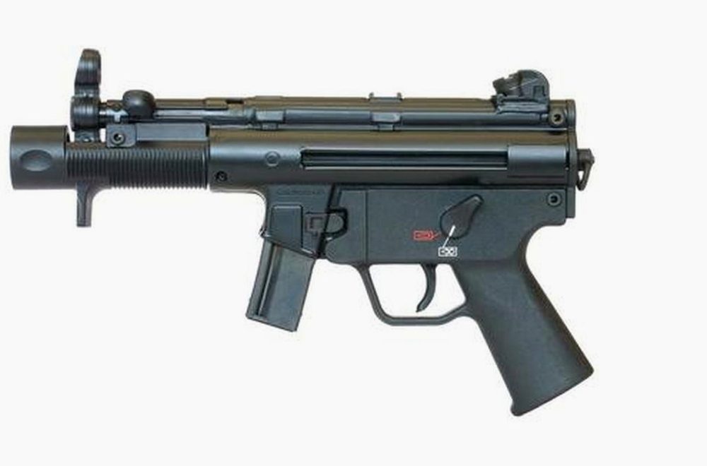 HK SP5K Semi-Auto Pistol, 9mm, 4.53", Black, 10rd