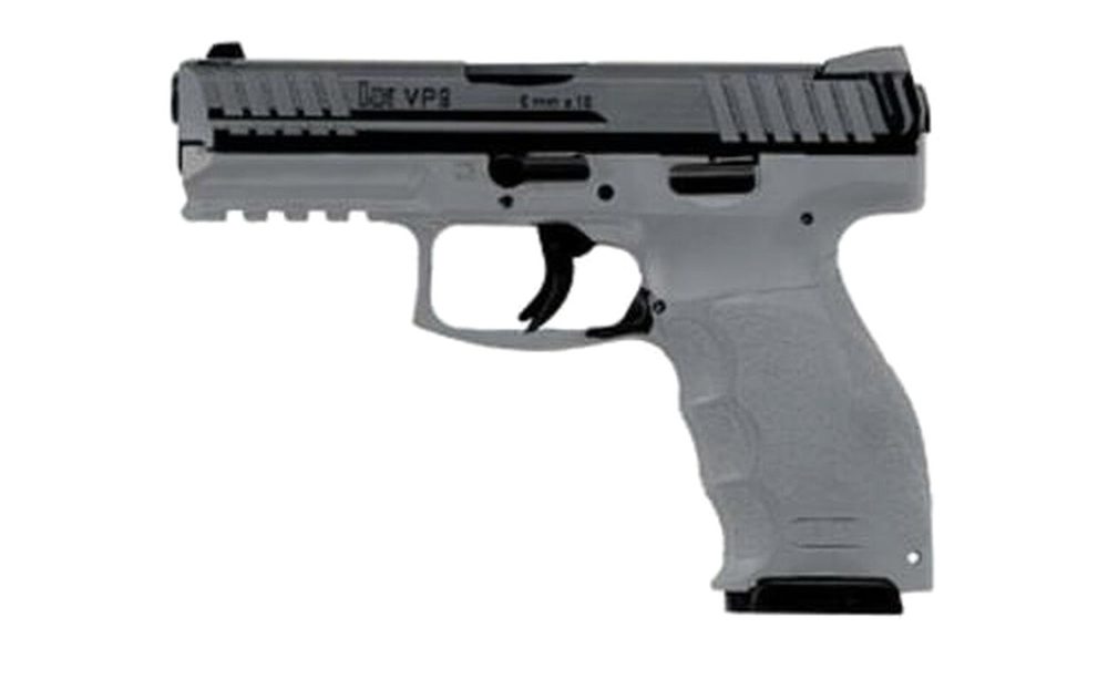 HK VP9 9mm 4.09" Barrel 3-Dot Sights Tornado Gray Finish Rail 15rd Mag