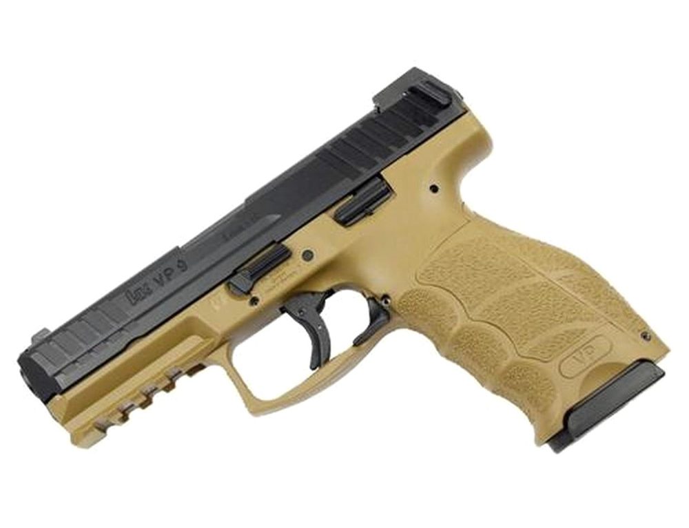 HK VP9 9mm Flat Dark Earth 4" Barrel Nite Sites 15 Rd Mag