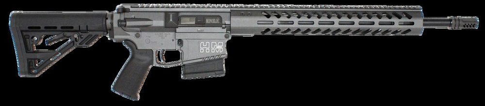 HM DEFENSE Avenger M308 308 Win/7.62 NATO 18.00" Barrel, Black Hardcoat Anodized Black Mil-Spec HM Stock 10rd Mag