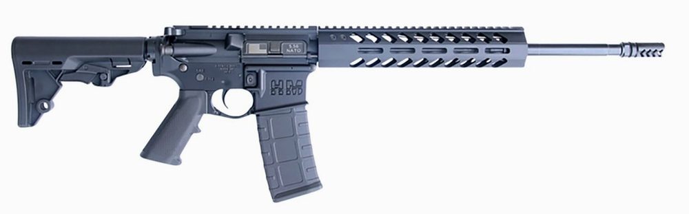 HM Defense GuardianF5 5.56/.223, 16" Barrel, CQB Stock, M-LOK, Black, 30rd