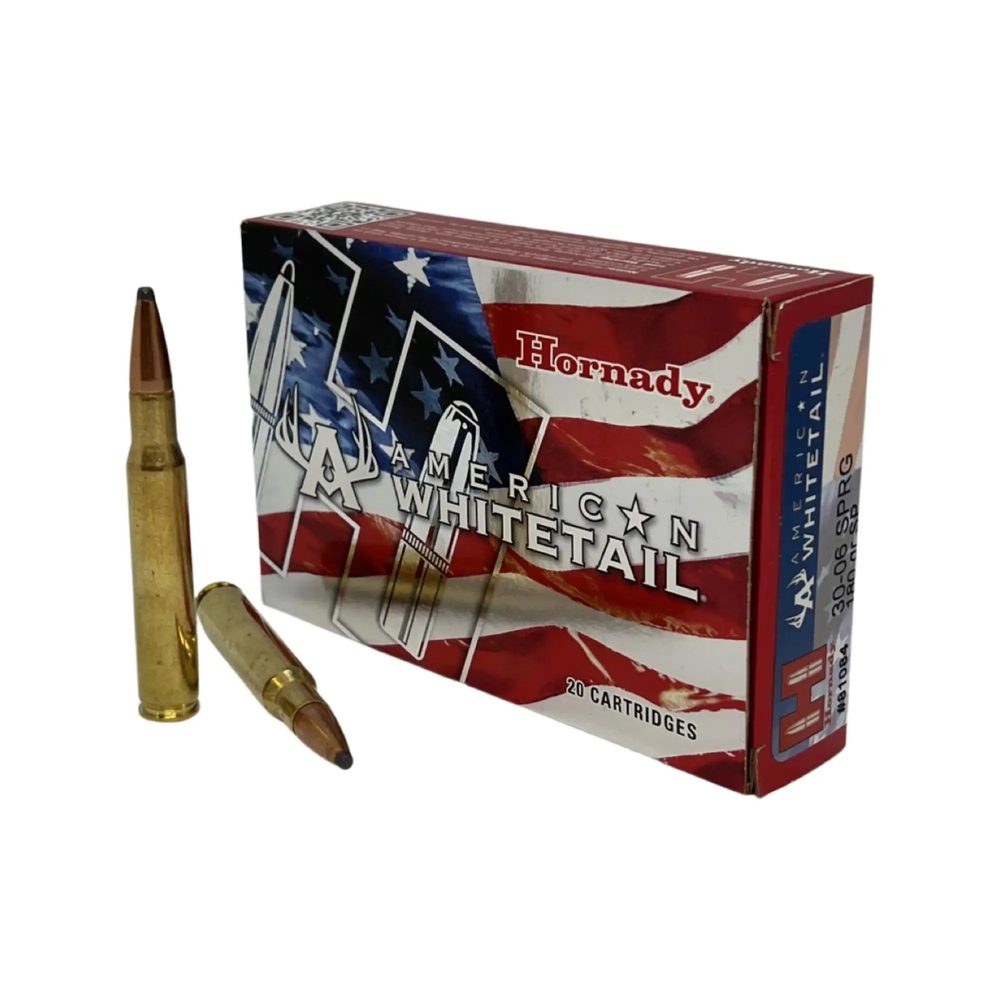 Hornady American Whitetail Brass 30-06 Ammo