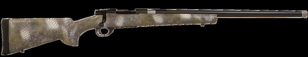Howa 1500, Bolt Action Rifle, 6.5 Creedmoor, 24" Threaded Barrel, Hogue Carbon Fiber Kratos Camo Stock, Manual Safety