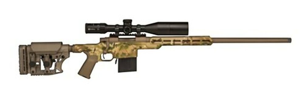 Howa Australian Precision Chassis Rifle, 6.5 Creedmoor Scope Combo, MAG Kit, Aluminum Chassis, Rings Multicam/Fde