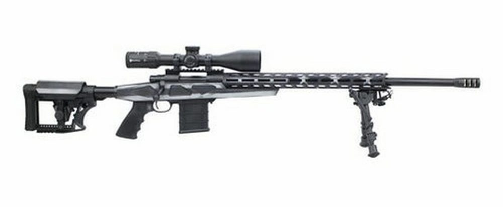 Howa HCRA 308 26" Barrel Threaded Gray Flag MBA-4 Adjustable Stock 10rd Mag, 30mm 4-16x50 Long Range Scope