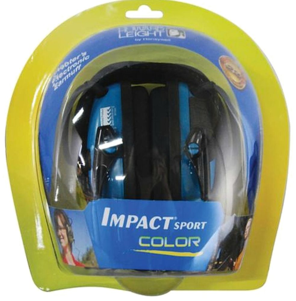 Howard Leight Impact Sport Folding Electronic Earmuff Teal Earcups