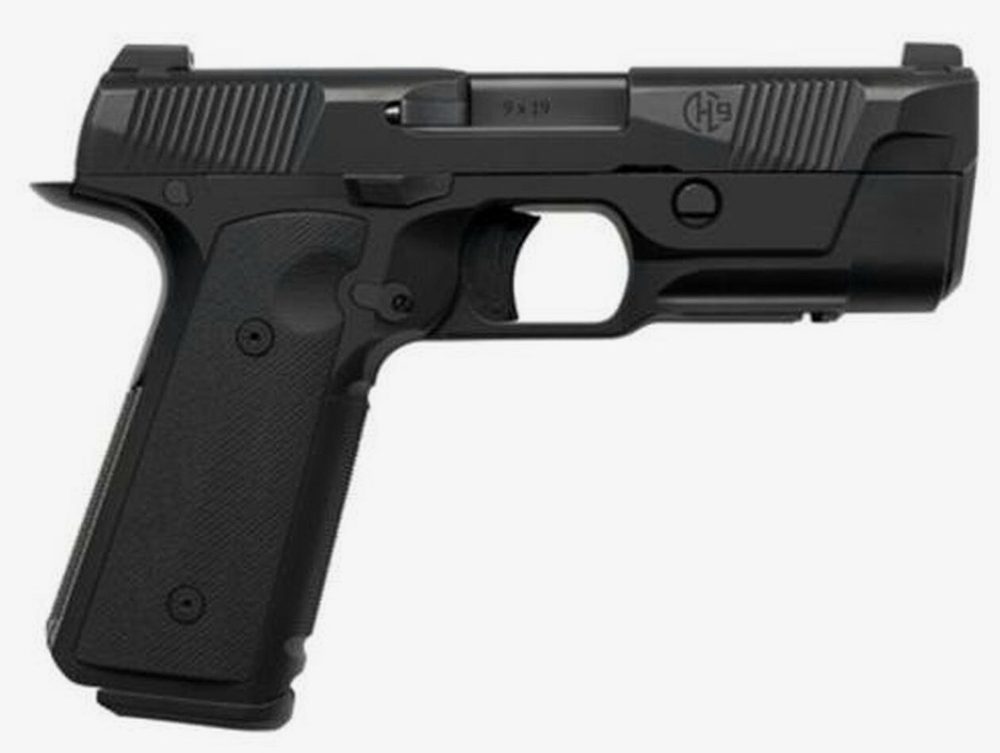 Hudson 1911 H9 Single 9mm 4.28" Barrel, Black Interchangeable Backstrap Grip Black, 15rd