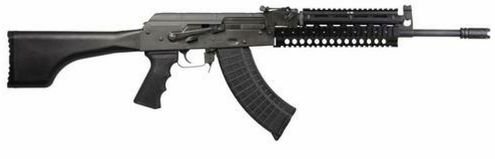 I.O. AK-47 7.62X39 Quad Rail, Black Stock 30 Rd Mag