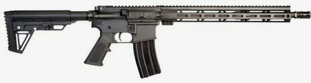 Inter Ordnance M215 5.56/.223, 16" Barrel, Adj Trinity Force Alpha Stock, Black, 30rd