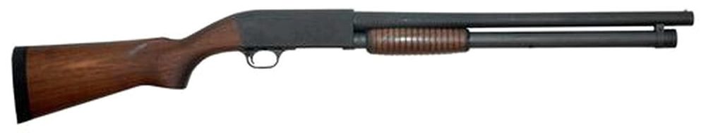 Ithaca Model 37 Defense 12G, 20". 8 Shot Extended, Walnut Stock