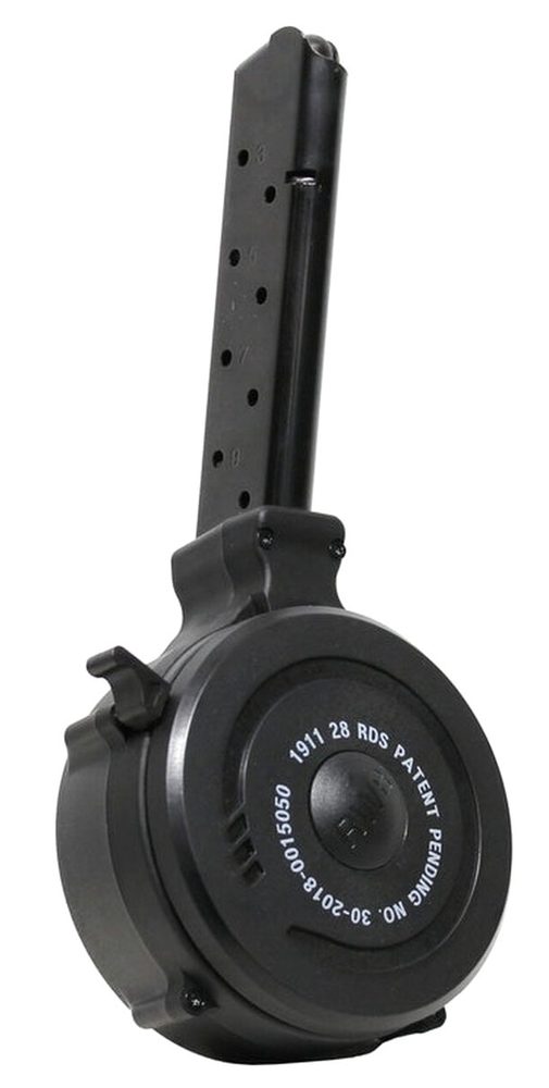 Iver Johnson 1911 Magazine 45 ACP, Metal/Polymer Black, 28rd