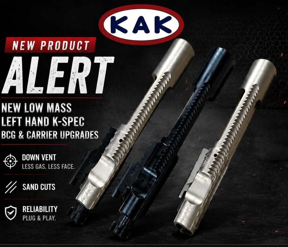 KAK Industry Left Hand K-SPEC Bolt Carrier Groups
