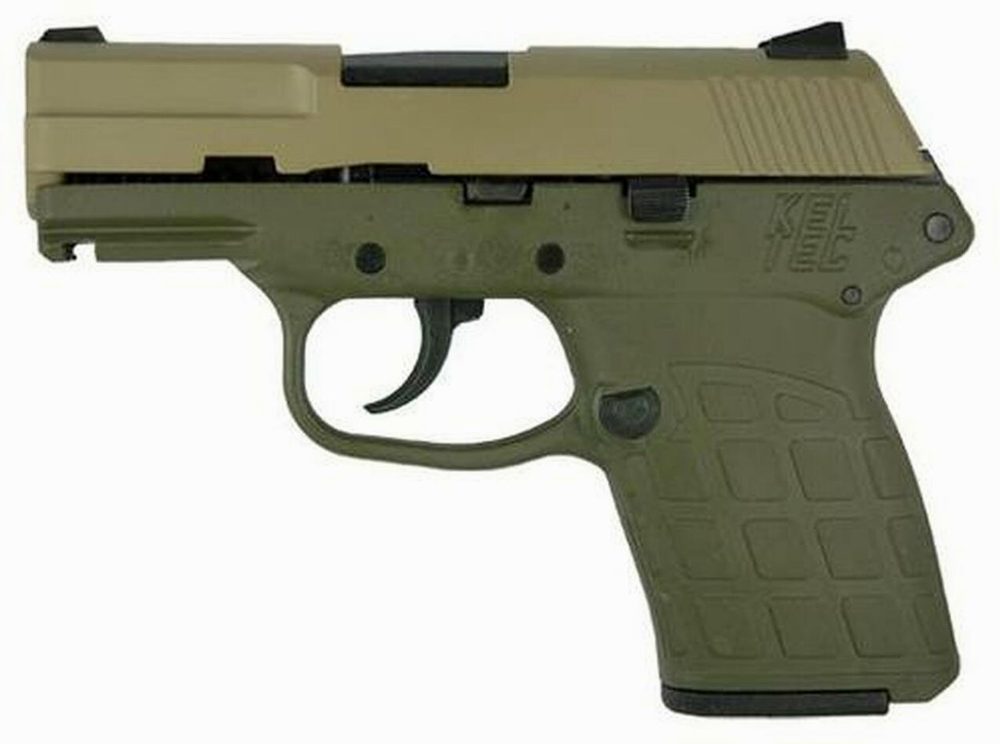 Keltec PF9 9MM 7 Round Semi Auto PistolTan/Green