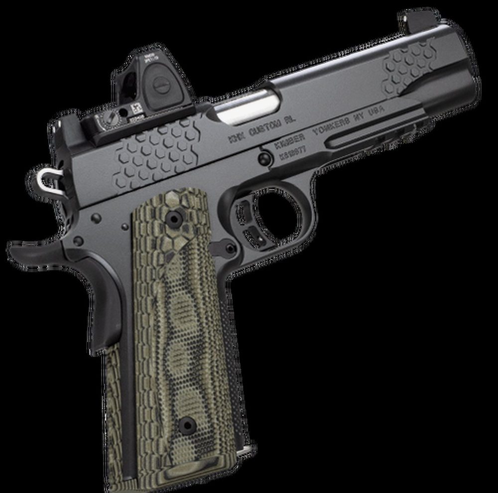 Kimber KHX Custom 1911 Optic Included, Rail 45 ACP 5" Barrel Trijicon RMR 3.25 MOA Dot 8rd Mag