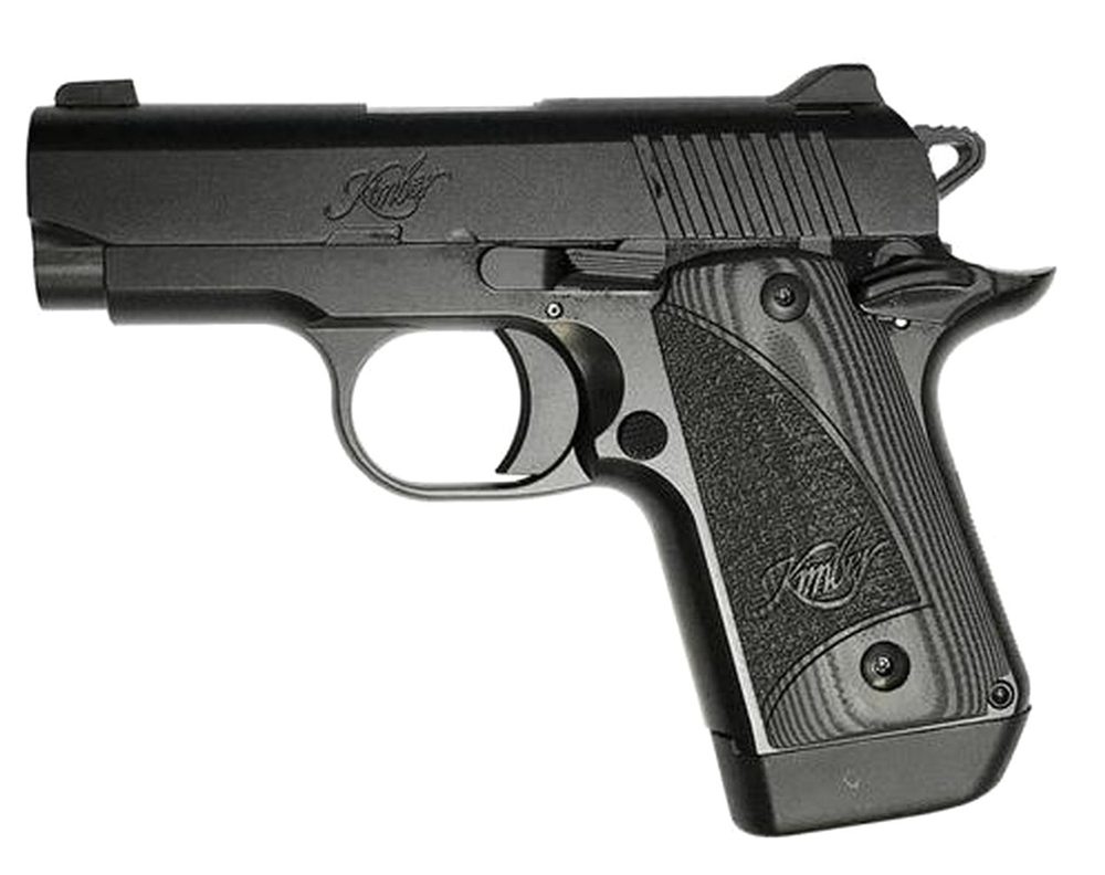 Kimber Micro 9 Full Black, Night Sights & G10 Grips 7rd Mag