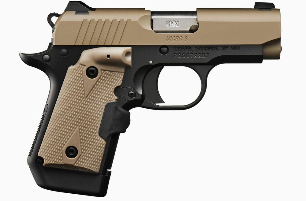 Kimber Micro 9 Desert Tan (FDE) 9mm with Crimson Trace Lasergrips