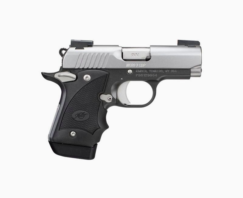 Kimber Micro 9 Rapide Black Ice 9mm, Day/Night Sights, Two-Tone, 7rd