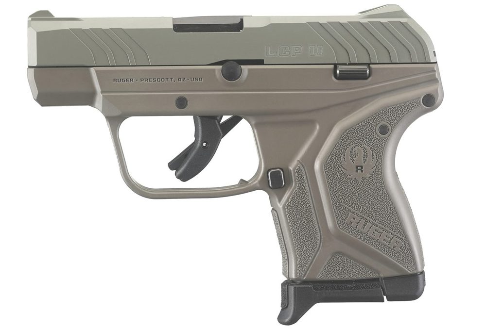 LCP II 380 ACP Carry Conceal Pistol with Elite Earth Cerakote Frame and Jungle G