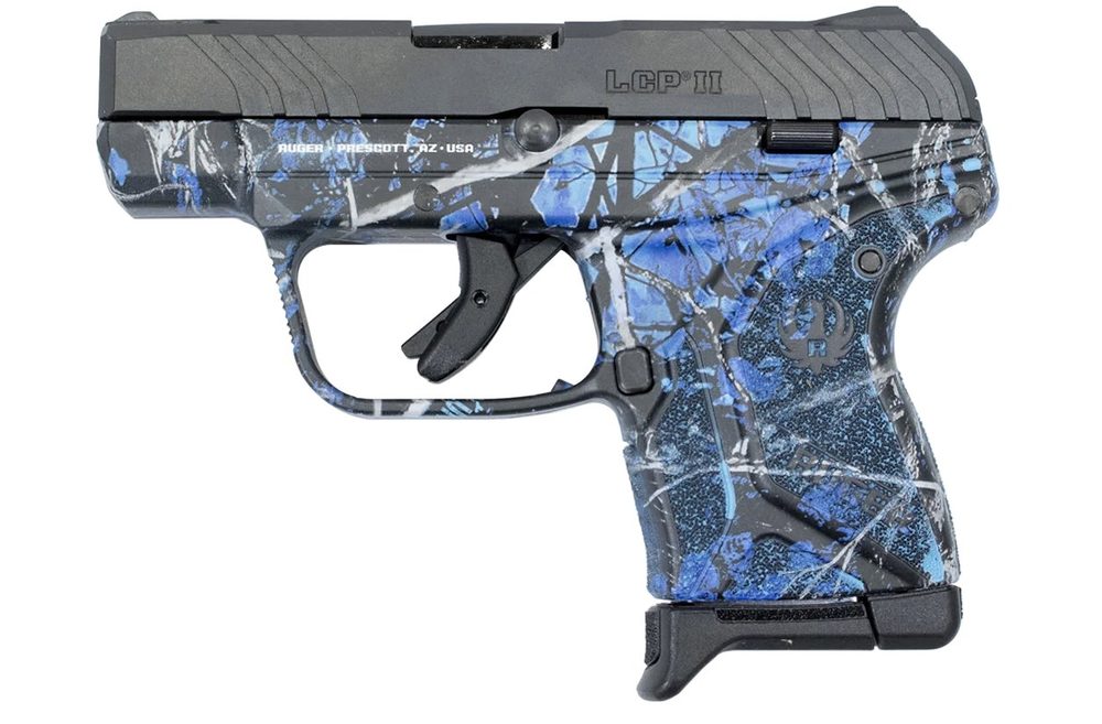 LCP II 380 ACP Carry Conceal Pistol with Reduced Moon Shine Camo Toxic Finish