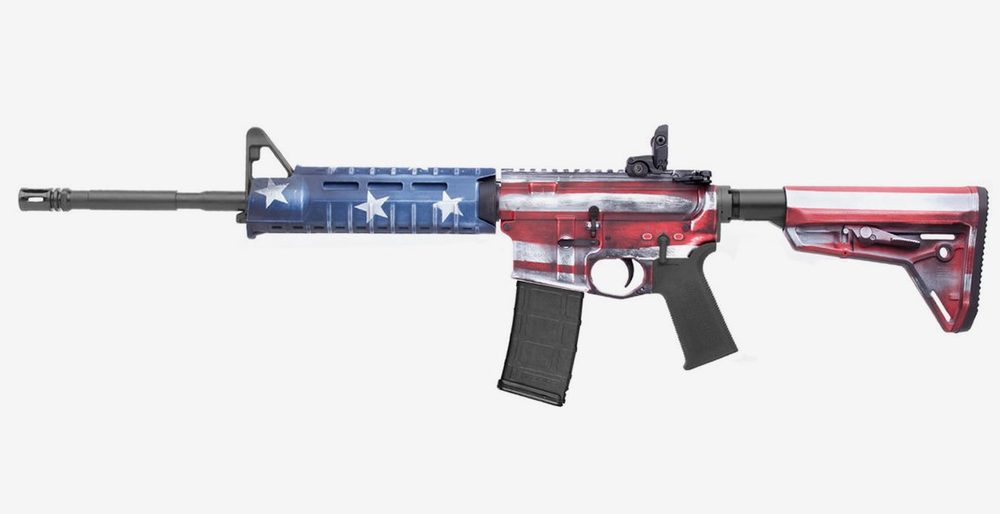 LE6920 5.56mm Magpul Sporter Carbine with American Flag Cerakote Finish