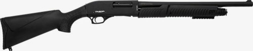 LKCI Omega P12 12 Gauge Pump Shotgun 20" Barrel Black