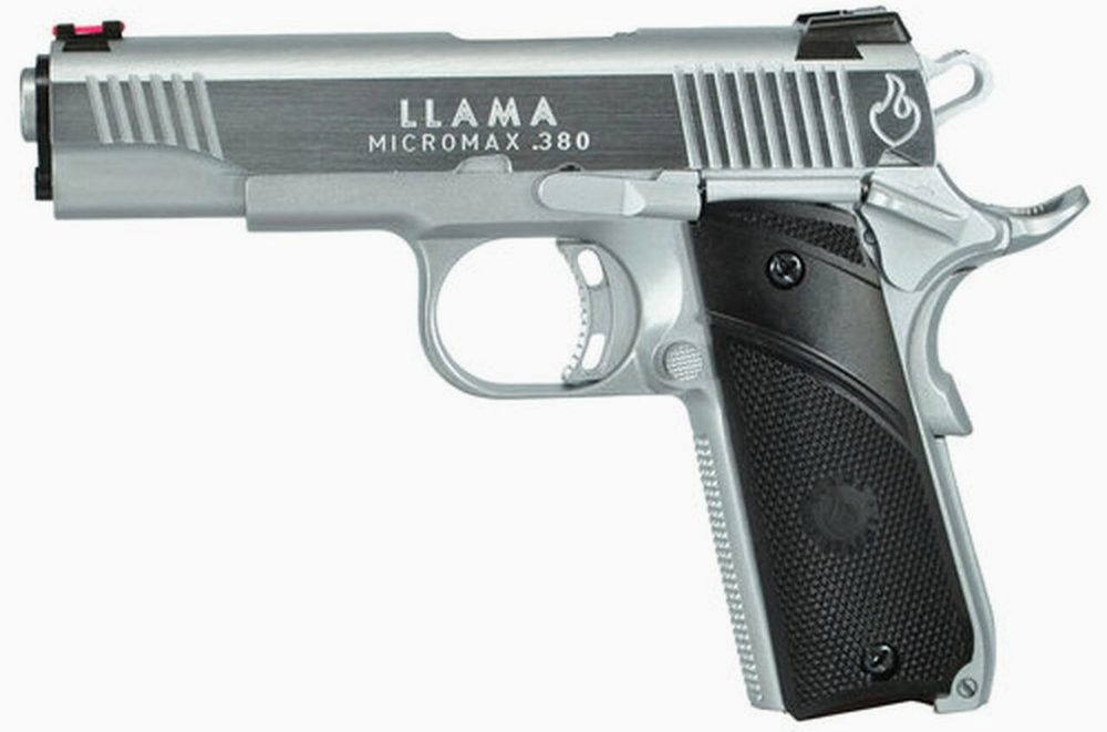 Llama 1911 Micromax Single 380 ACP, 3.75", Blued, 7rd