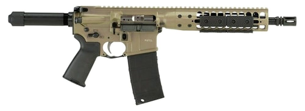 LWRC Individual Carbine Direct Impingement AR=15 Pistol, 5.56/..223, 10.5" Barrel 30rd Mag, Flat Dark Earth