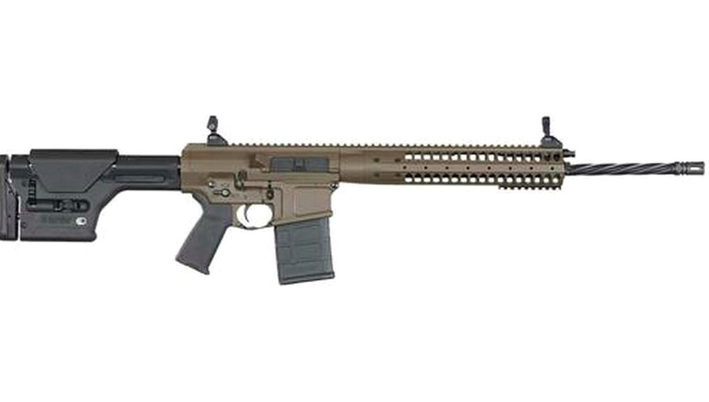 LWRC REPR 7.62/308 20" SPIRAL FLUTED BARREL PATRIOT BROWN 10 Rd Mag