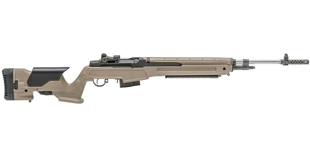 M1A Loaded 6.5 Creedmoor with FDE Precision Adjustable Stock and Stainless Barrel