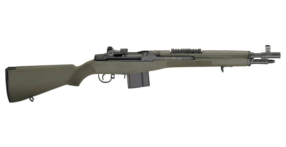 M1A Socom 16 308 with OD Green Stock
