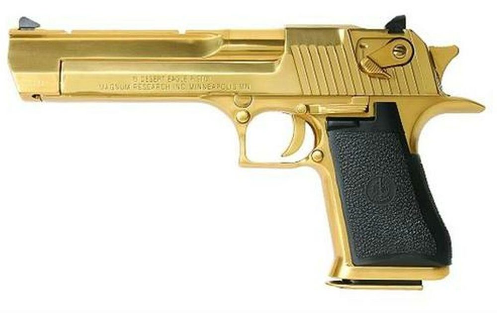 Magnum Research Desert Eagle Mark XIX 44 Mag 6" Barrel, Black Synthetic Titanium Gold, 8rd