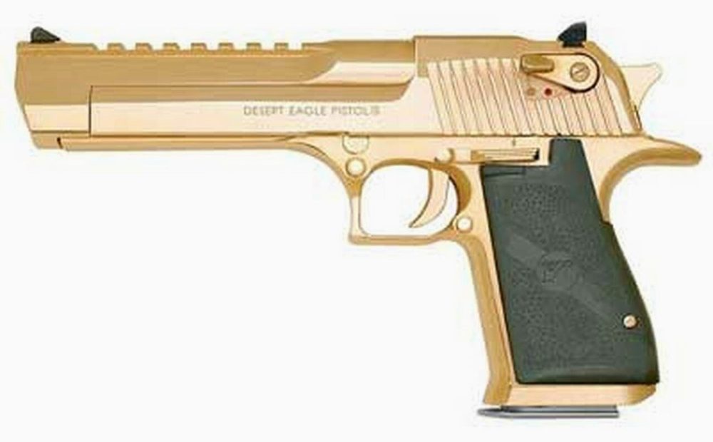 Magnum Research Desert Eagle XIX 50AE, 6 Inch, Gold Finish, 7rds