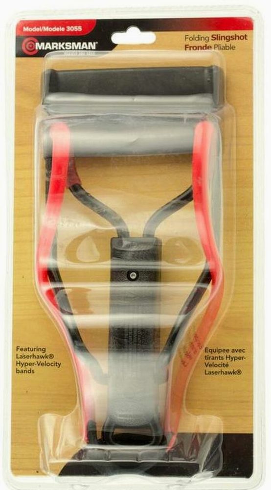 Marksman Laserhawk II Talon Grip Slingshot Black/Red