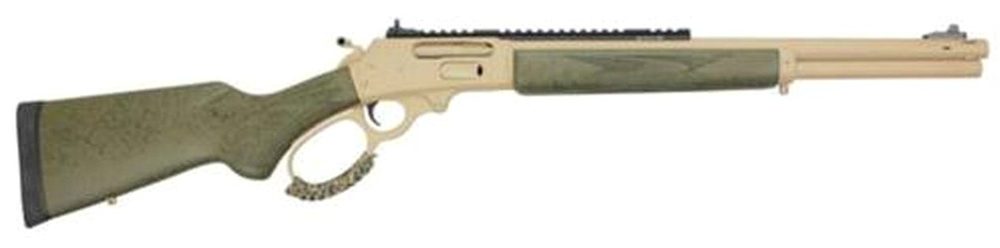 Marlin 1895 SBL Modern Lever Hunter MLH 45-70 18" Magna-Ported Barrel, Cerakote Tan Metal, OD Green Stock, XS Ghost Ring Sight