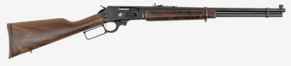 Marlin 336TDL Texan Deluxe, Engraved Receiver, B Grade Walnut SG Stock, Blued, 6-Shot Tubular Mag, Marbles Sights,6rd