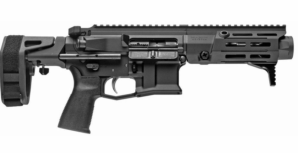 Maxim PDX AR-15 Pistol 7.62x39, 5.5" Barrel, Hate Brake, Black, PDW Brace, 20rd Mag
